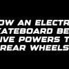 How an electric skateboard belt drive powers the rear wheels