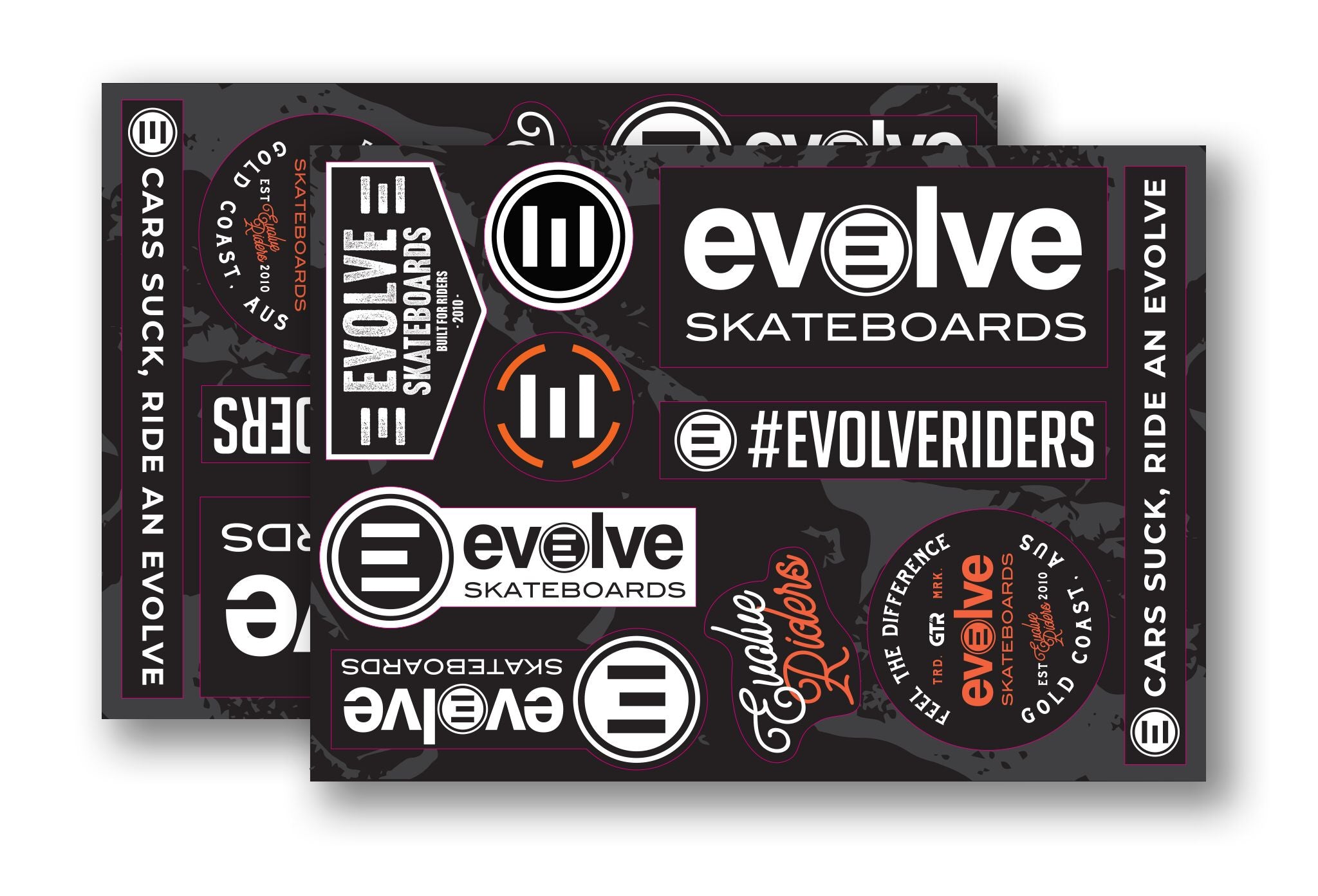 Evolve Skateboards' Sticker Sheet | Evolve Skateboards Aus – Evolve ...